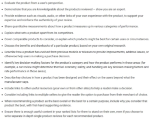 google product review system guidelines